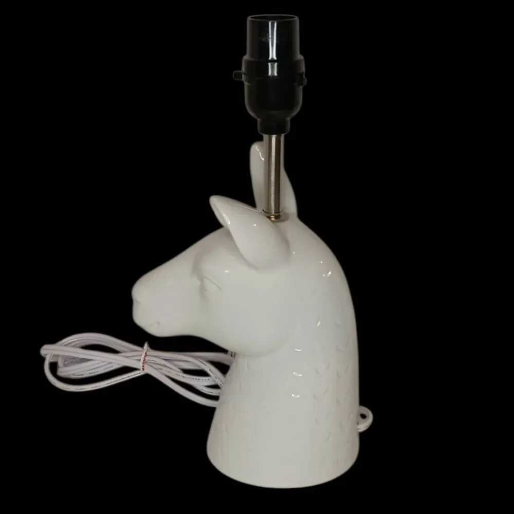 Llama Alpaca White Ceramic Table Lamp From Target 12
